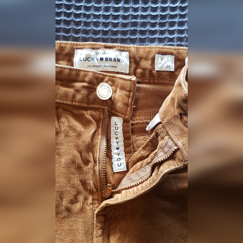 Golden corduroy Lucky Jeans
